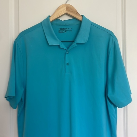 Nike Golf Men’s Polo Shirt Turquoise XL - Picture 2 of 6